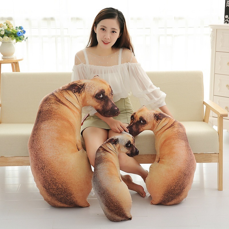 Pillow Cushion Retriever plush doll Removable Washable Animal Pillow Dog Plush Toys 3D Simulation Dog plush toys