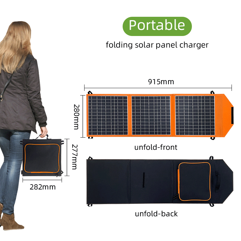 wholesale 5V 30W 60w 80w 100w 120w 30a cellphone volta usb c pd solar panel charger foldable solar charger for mobile phone