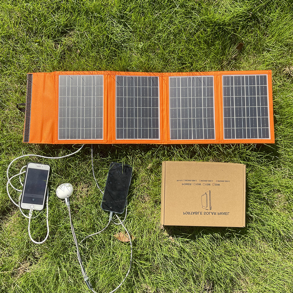 Foldable Solar Panel Waterproof 20W Portable Outdoor Power Solar Charger for Mobile Phone Laptop Power Bank