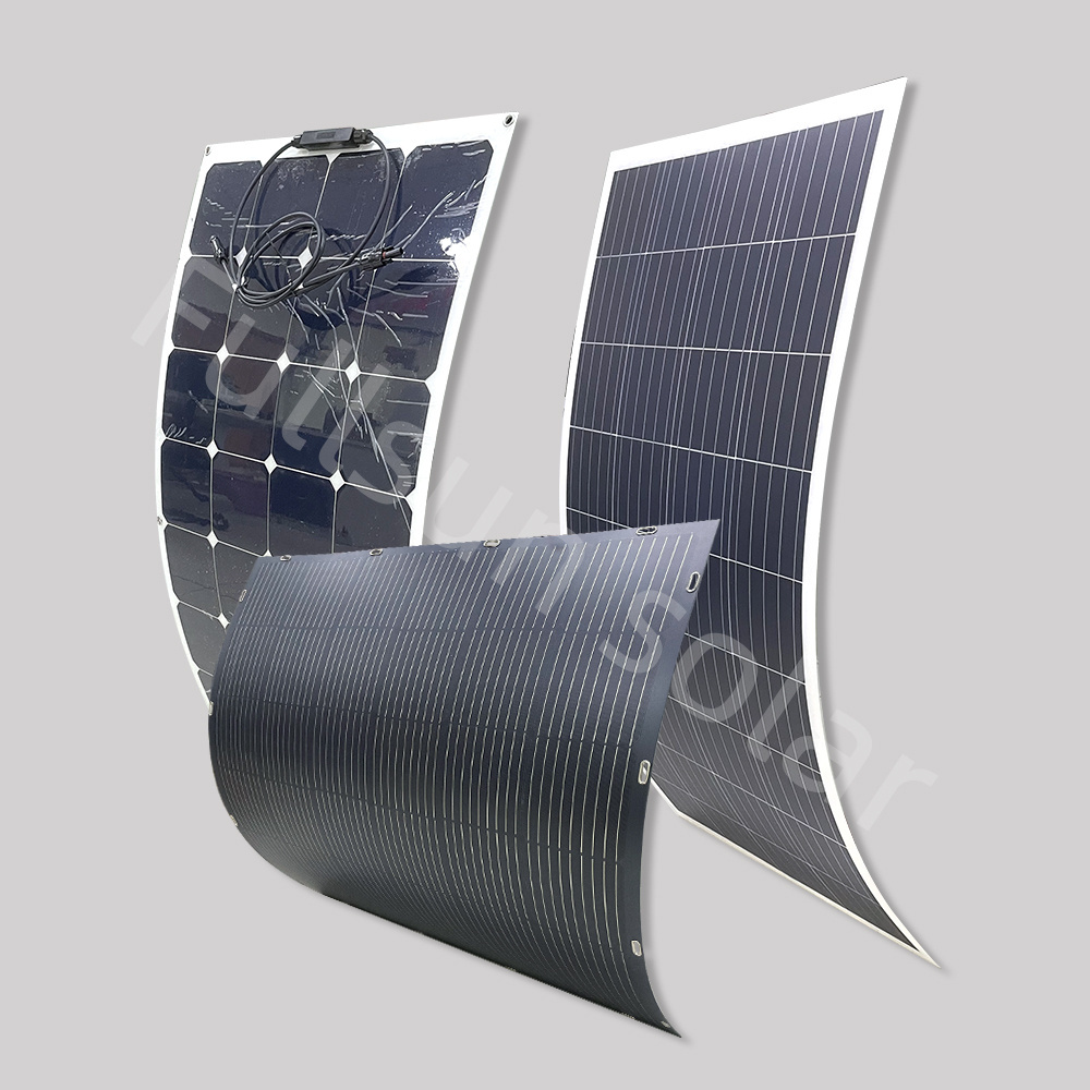 factory 100W 300w 330w 350w 400w 500w 1000w Monocrystalline panel ETFE flexible solar panels