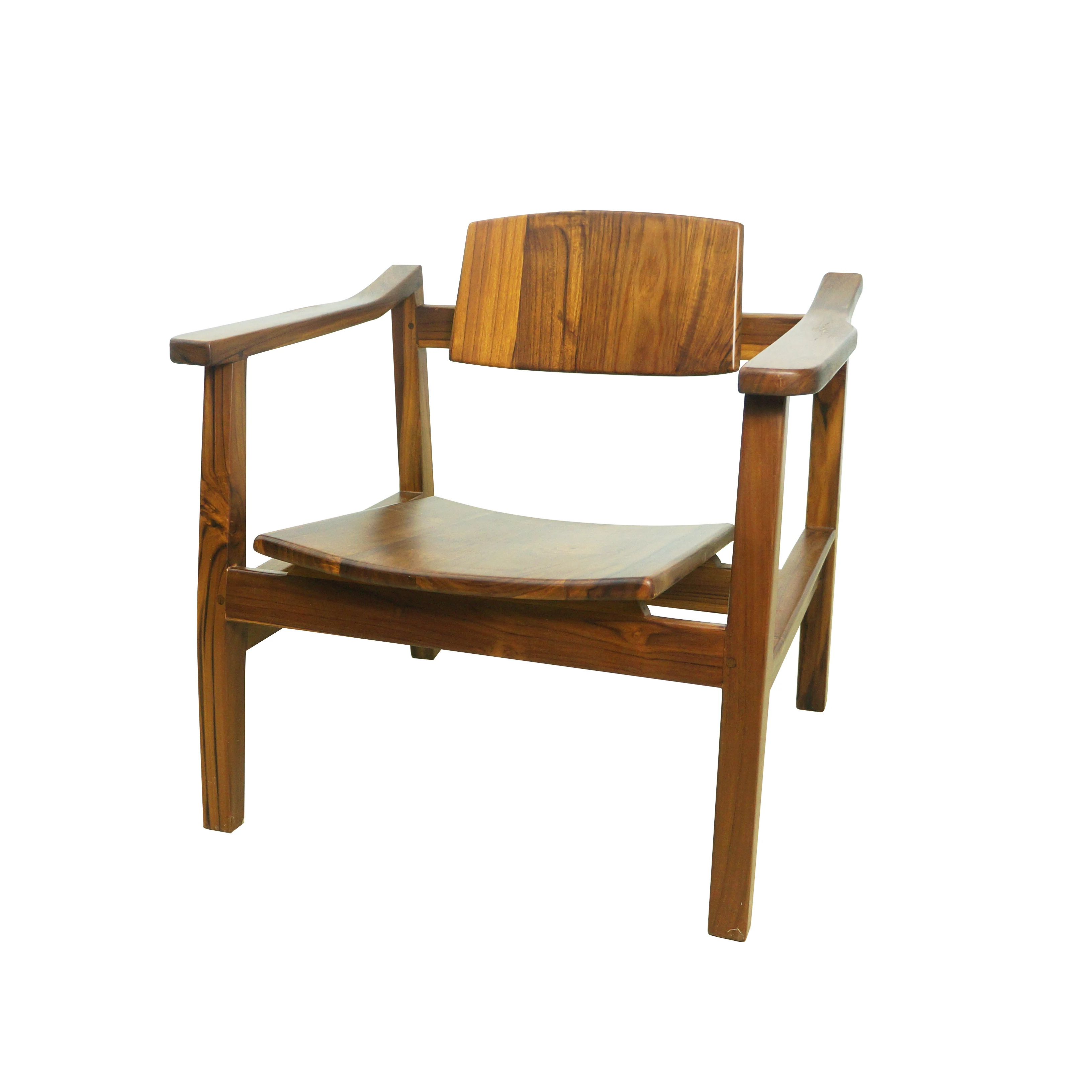 Exotic Bali Style Teak Armchair Teak Lounge Chair with a Cozy and Comfortable Vacation for Living Room, Bedroom and Lounge Area