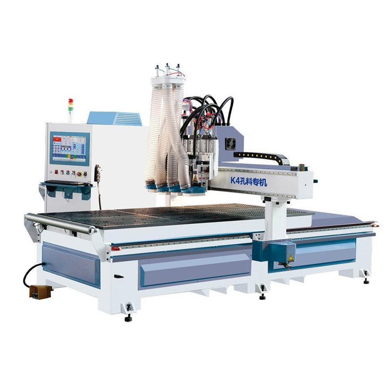 3d multi head cnc solid wood cutting and drilling machine K4