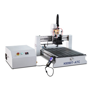 Desktop woodworking machine Mini automatic tool changer 6090 CNC wood router