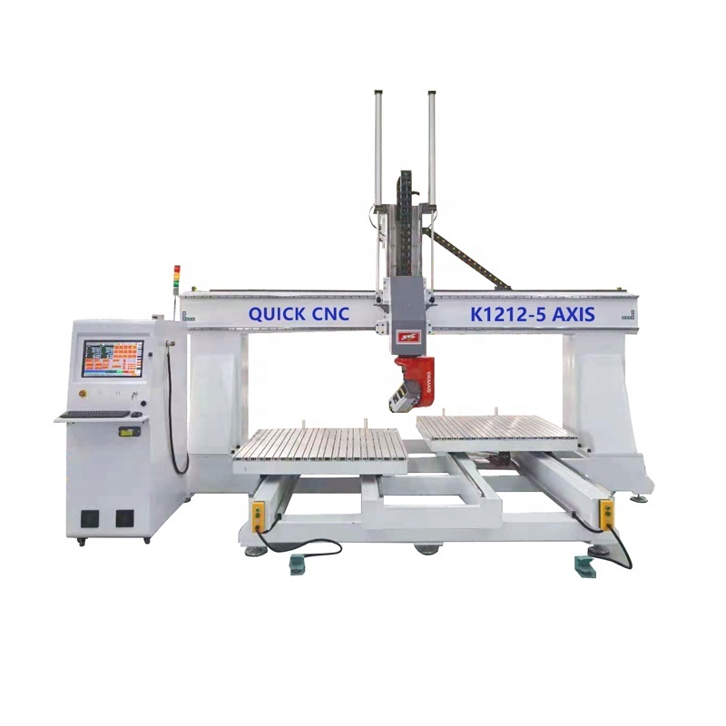 Table Moving 5 axis CNC Milling Center For Wood Yacht Mould Foam Boat Builder Making machine