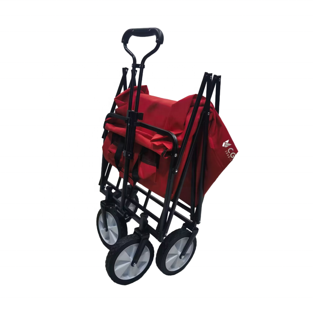 Utility Luxury Garden cart 4 Wheels Folding Carts Portable Camping Wagon Cart