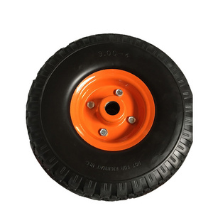 Various Pu Foam Wheel Steel Or Plastic Rim Pu Flat Free Wheelbarrow Wheels Rubber Tire