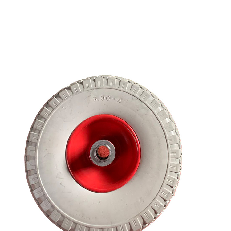 Various Pu Foam Wheel Steel Or Plastic Rim Pu Flat Free Wheelbarrow Wheels Rubber Tire