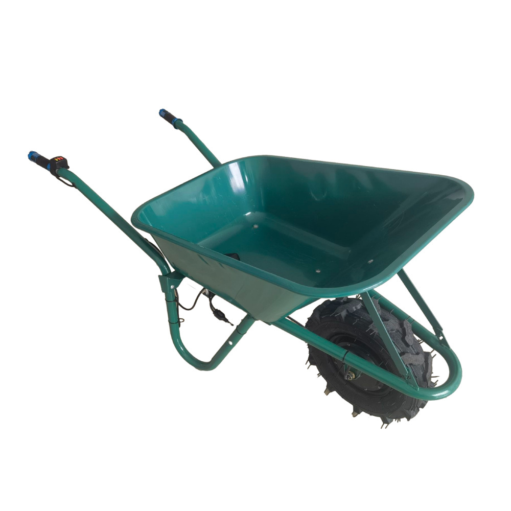 24V 12A garden heavy duty wheel barrow motorized power electric wheelbarrow