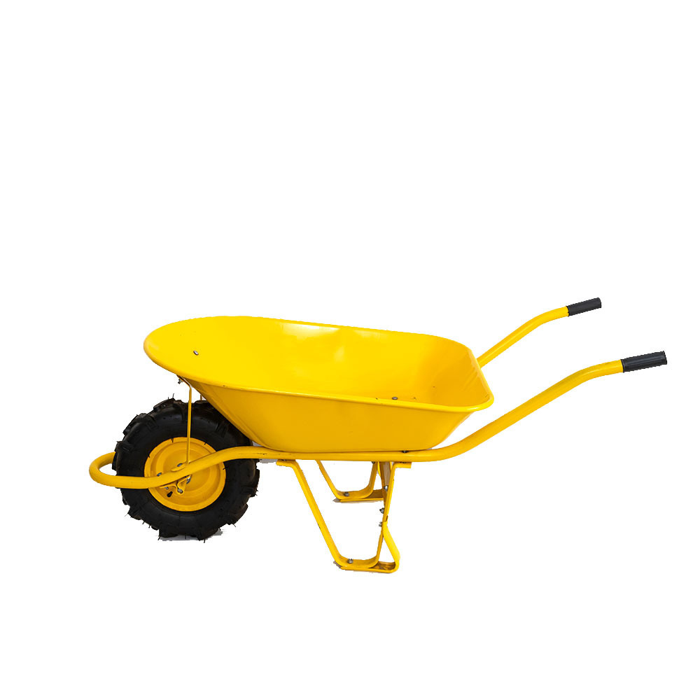 Concrete steel tray construction heavy duty single wheel trolley wheelbarrow