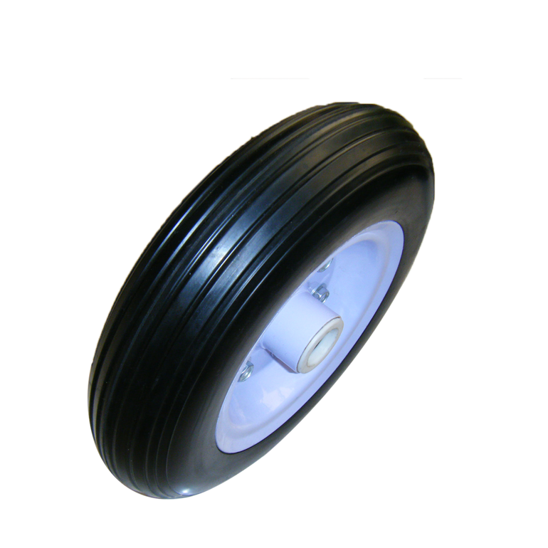 Polyurethane wheel flat free wheelbarrow tire 4.00-6