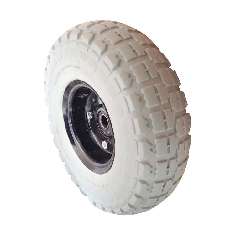 Special Folding Beach Trolley Wheels 4.10/3.50-4 Pu Foam Wheel for wheelbarrow