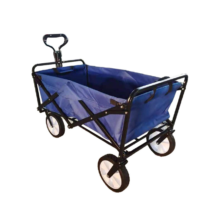 Camping Foldable Garden Trolly 80kg Folding Wagon Cart Wholesale Outdoor Beach With 4 Wheels