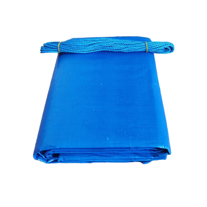 Durable blue color bale packing truck waterproof size 3x4 truck cover pe tarpaulin