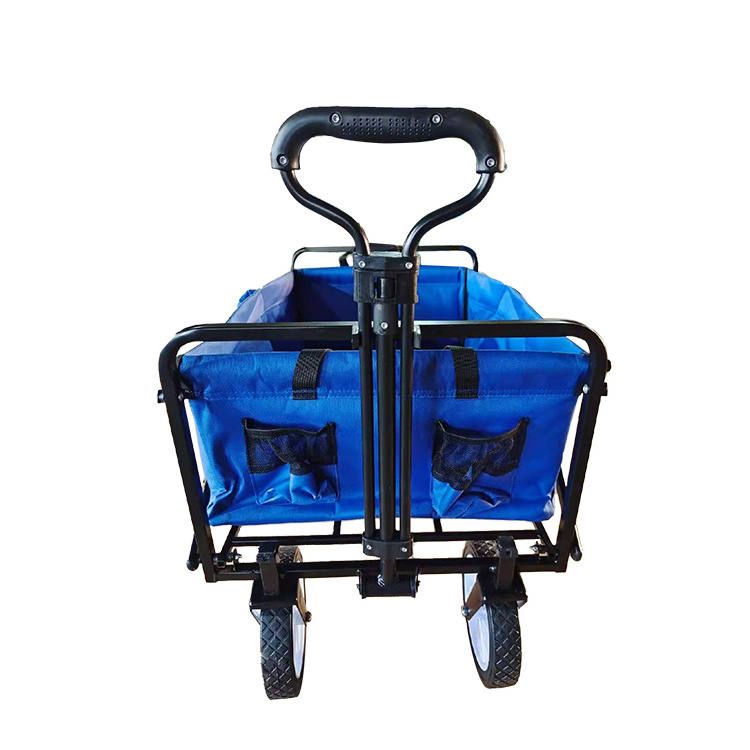 Camping Foldable Garden Trolly 80kg Folding Wagon Cart Wholesale Outdoor Beach With 4 Wheels