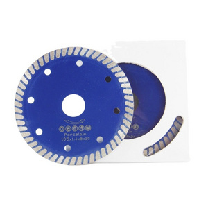 Fullux 5'' 125mm fast cutting small turbo type sharpness diamond marble saw blade for hard stone granite tiles