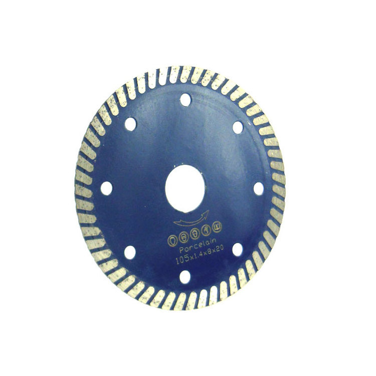 Fullux 5'' 125mm fast cutting small turbo type sharpness diamond marble saw blade for hard stone granite tiles