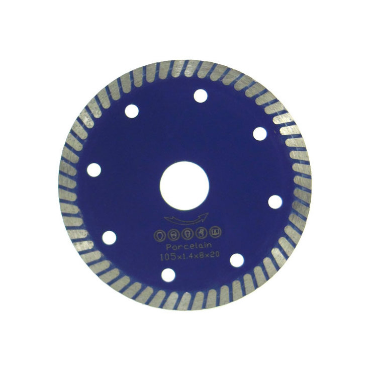 Fullux 5'' 125mm fast cutting small turbo type sharpness diamond marble saw blade for hard stone granite tiles