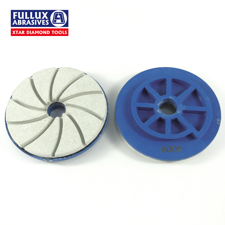 Chamfering Tool Diamond Resin Edge Polishing Wheel Polishing Pad With Snail Lock Edge Diamond Polishing Pad