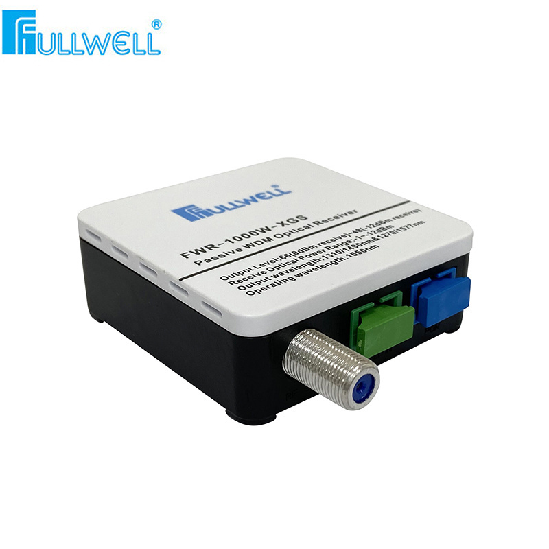 cable tv fiber optic node passive wdm mini optic receive node for XGS-PON used in HFC FTTH network