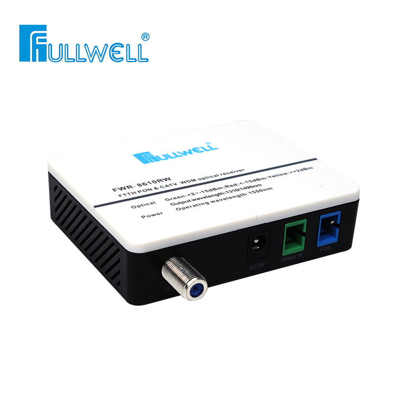 Fullwell Chinese factory 1310/1490/1550nm CATV WDM FTTH Fiber Mini Node  Optical Receiver converter