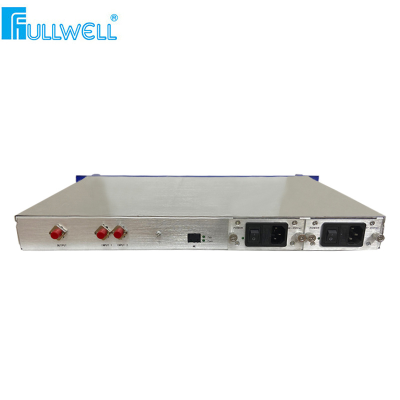 FTTH High quality factory price 19 inch 1U  chassis fiber optical switch 2x1 supporting wavelength 1100-1600nm