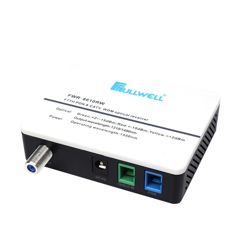 Fullwell Chinese factory 1310/1490/1550nm CATV WDM FTTH Fiber Mini Node  Optical Receiver converter