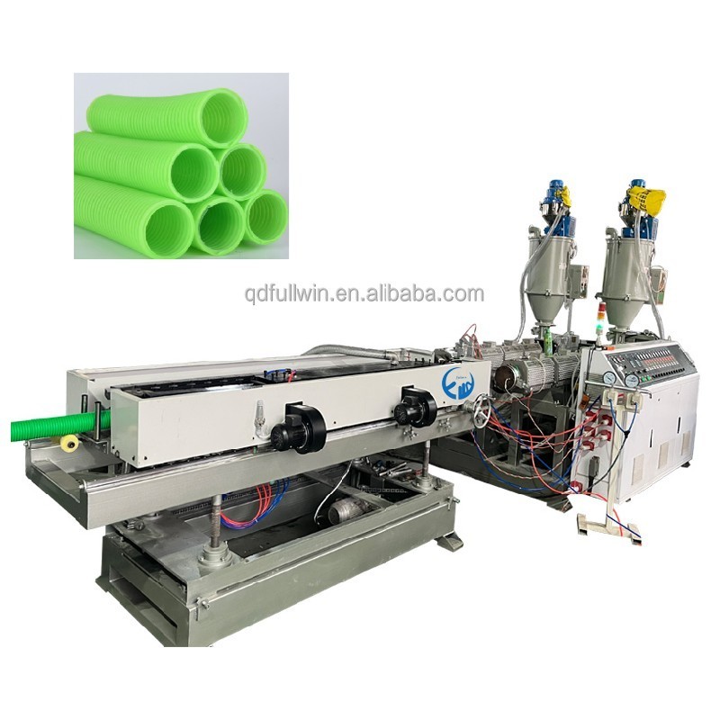 hdpe double wall corrugated pipe manufacturing machine plastic extruder production line