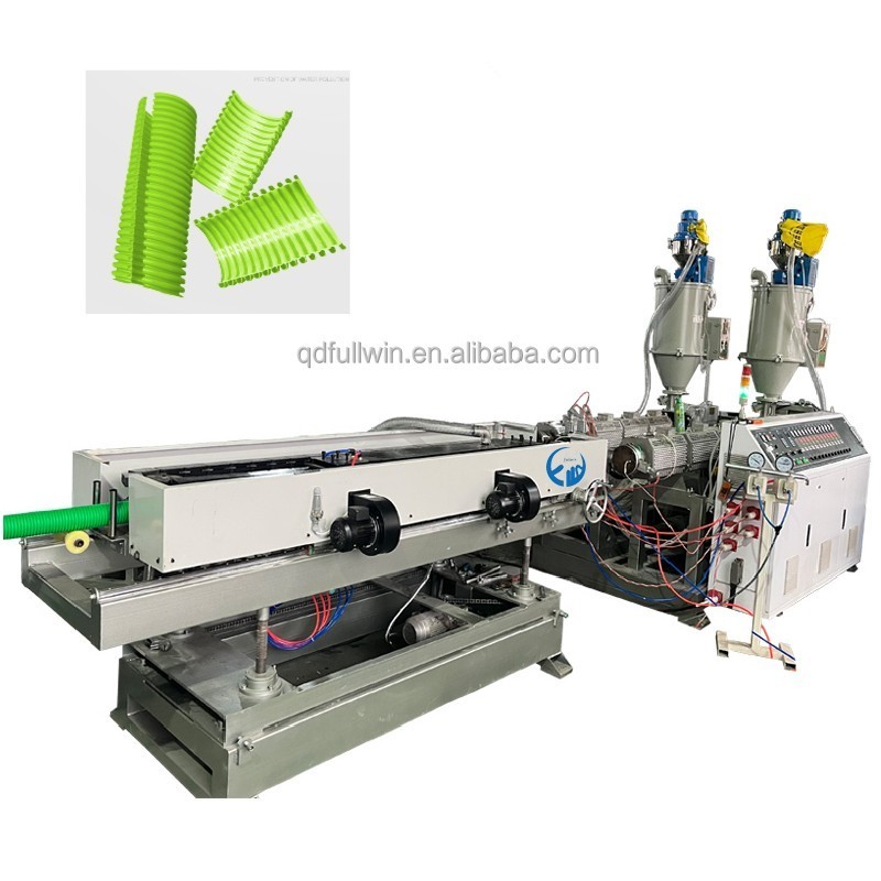 PP PE PVC Double Wall Corrugated Pipe Extrusion line Manufacturer 40mm-110mm Plastic DWC Pipe Machine