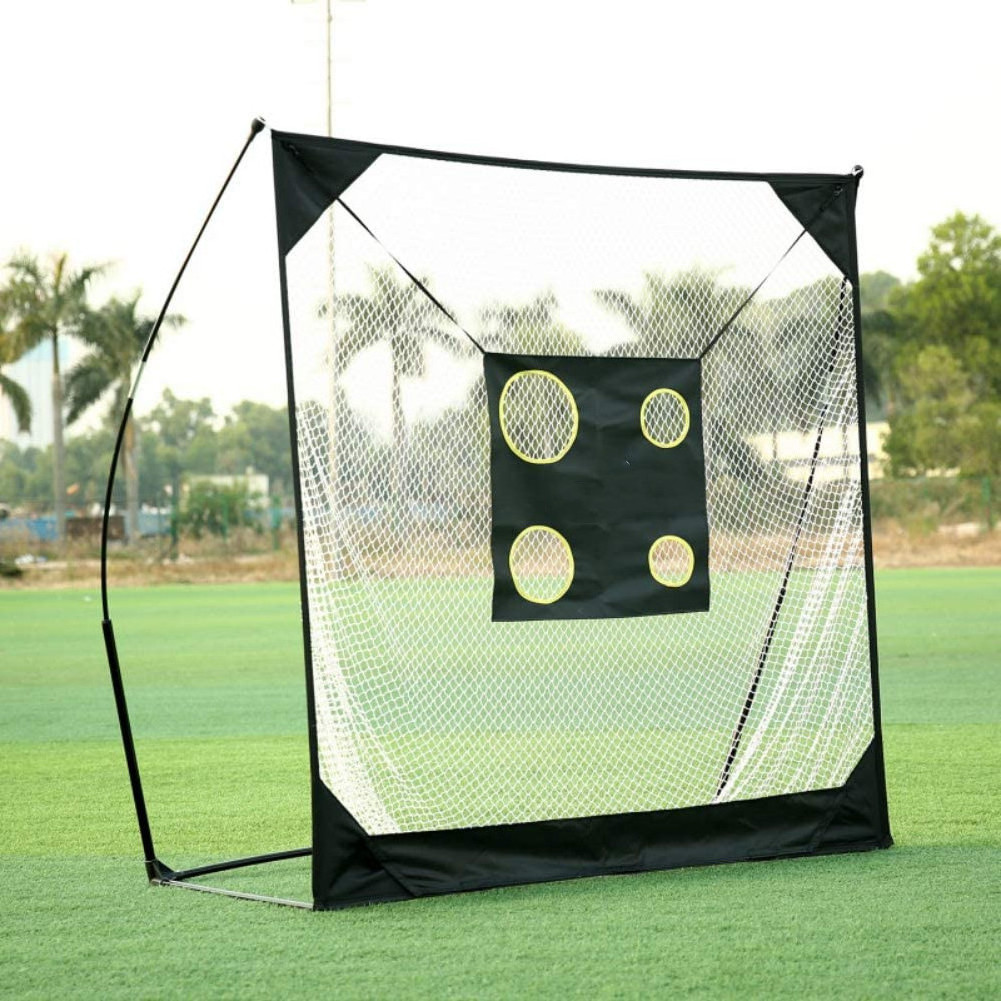 GN05A 8X8 Feet Practice Swing Cutting Training Hitting Dividing New Quad Chipping Blow Up Golf Net Manufacturer