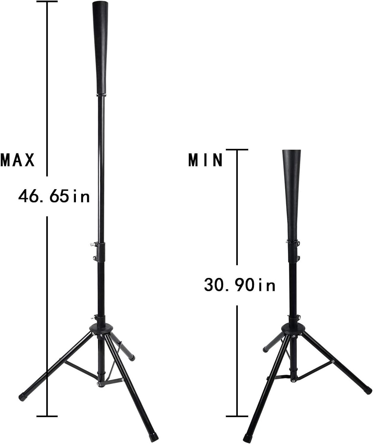 Heavy Duty Baseball Softball Travel Portable Tripod Stand Batting Training Practice Batting Tee