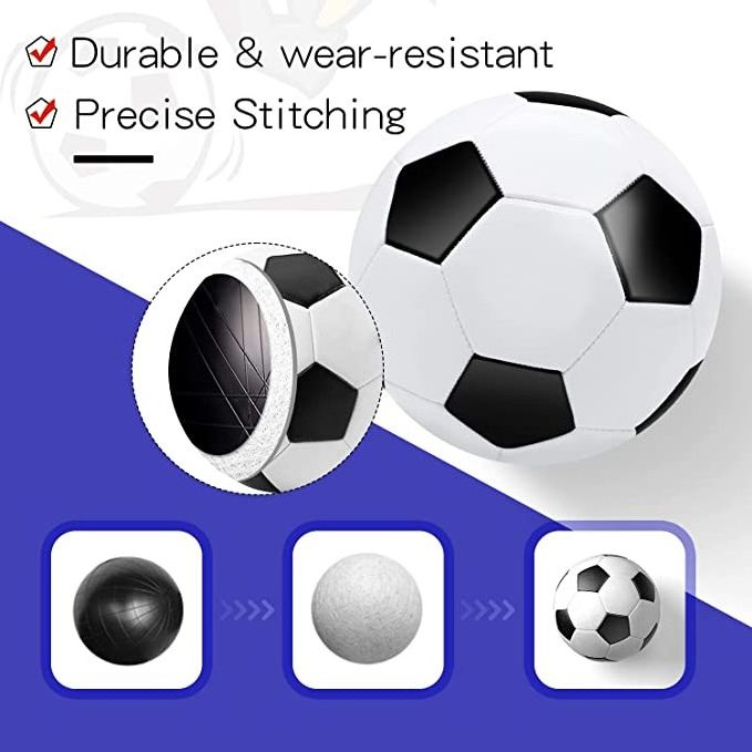 Children Large Pop Up Soccer Ball PU Size 3, Kid Fold Away Football Goal, Soccer Practice Net Soccer Ball