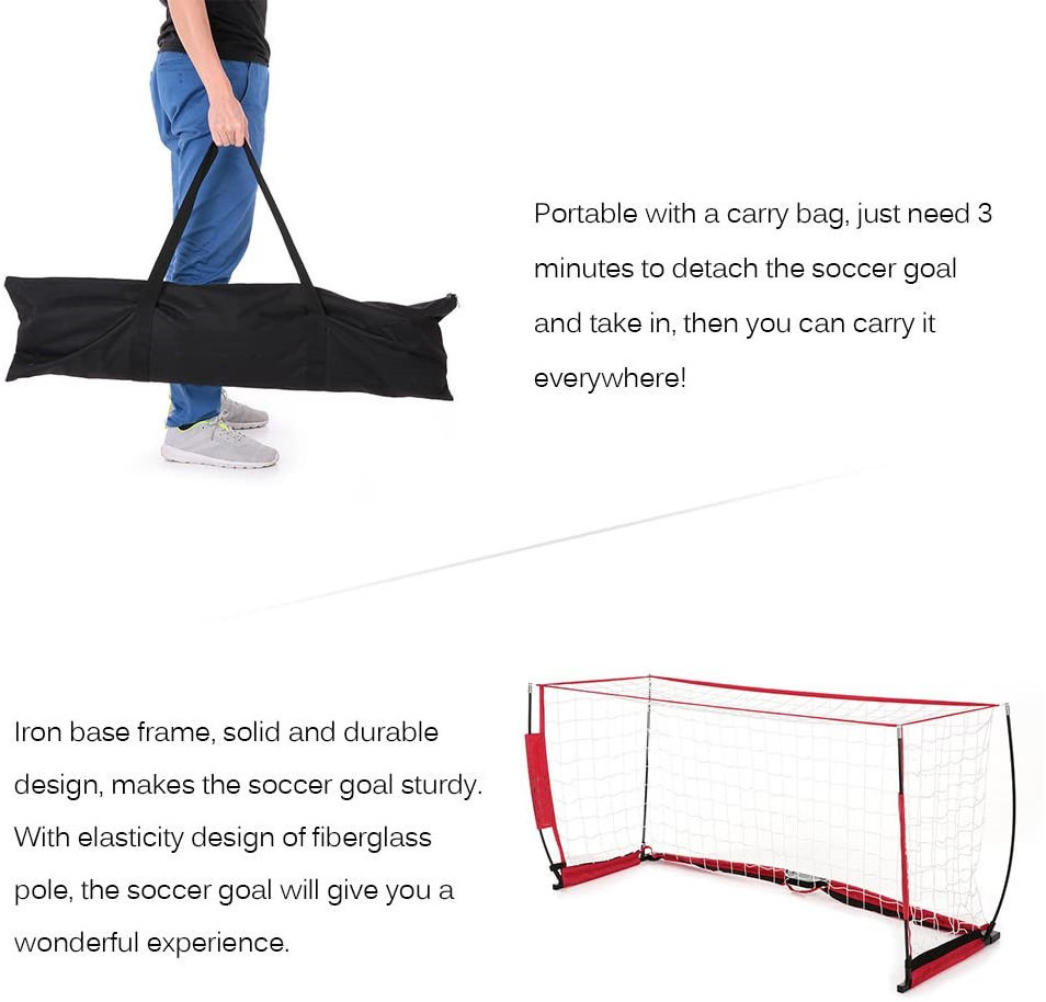 SG08A Outdoor Sports Backyard Children'S Football Goal Quick Setup Portable Soccer Goal For Soccer Trainer