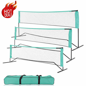 TN02A Customized Portable Professional High Post Beach Mini Kid Badminton Voetbal Football Tennis Net For Court