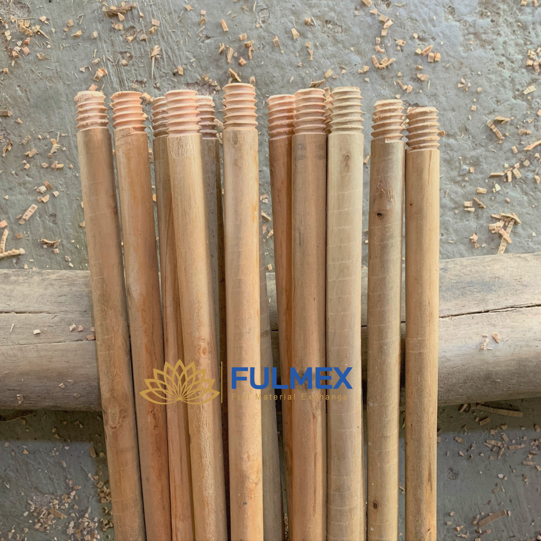 Garden broom with wooden handles natural eucalyptus wholesale exwork price less $0.1x supply bulk best quality