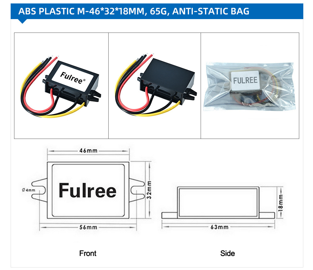 Fulree 12Vac 24Vac Step Down 5Vdc 1A 2A 3A Buck Power Converter 12 24 Volt Buck 5 Volt 12V 24V AC to 5V DC Voltage Convertor