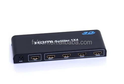 Full hd hdmi splitter 1x4 support 3d & cec with 1080p