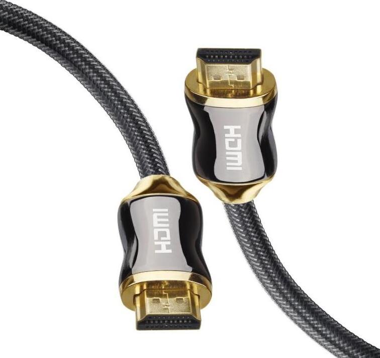 Customized 4K 8K 24K Gold Plated Metal Can 2.1 30AWG HDMI Cable