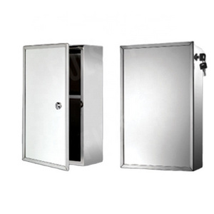 Small Size Stainless Steel Medicine cabinet Bathroom mirror cabinet with lock