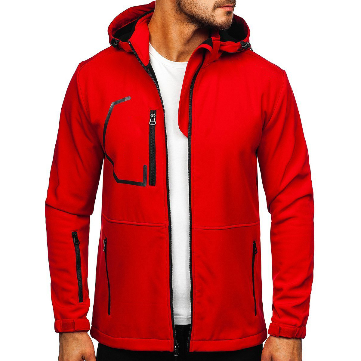 Custom Mens And Womens Softshell Jackets For Sport Style Men's Reflecetive Jacket In Men Red New Arrival 2021 Outdoor Soft Shell