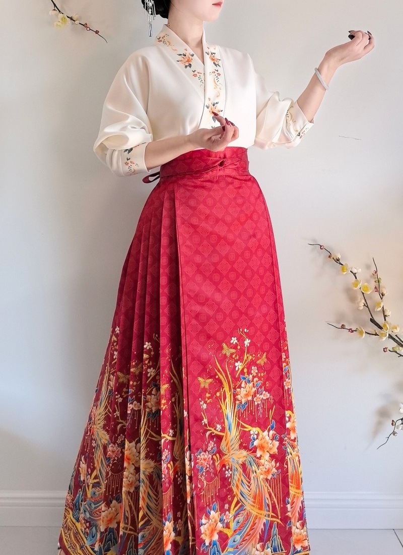 Wholesale of factory horse face skirt sets for women's new Chinese style new women's clothing Hanfu for women