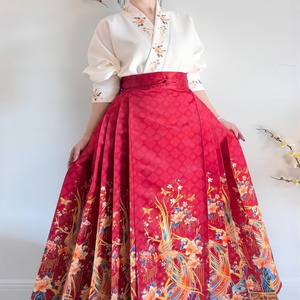 Wholesale of factory horse face skirt sets for women's new Chinese style new women's clothing Hanfu for women