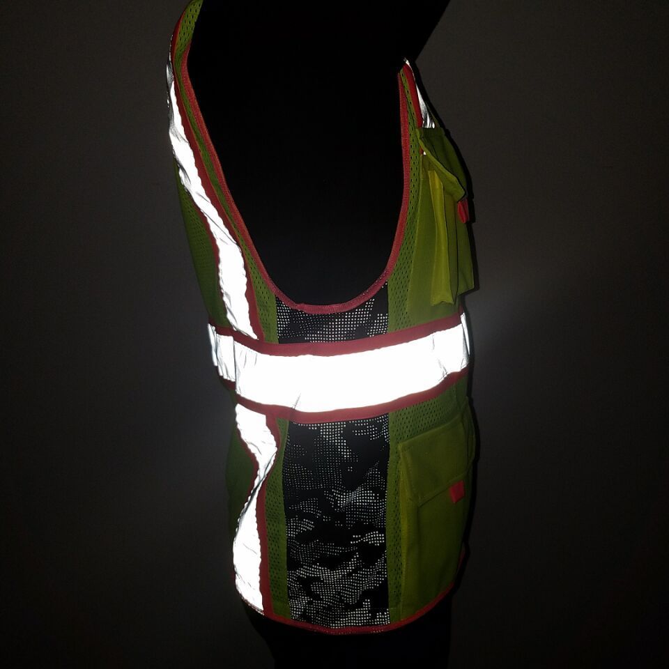 Pink Reflective Hi-Visibility Mesh Women Safety Vest