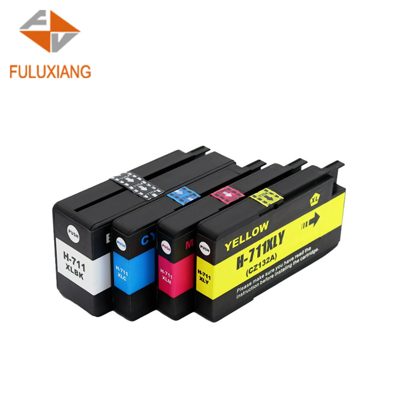 FULUXIANG Compatible HP 711 711XL 711 XL 711 xl 711xl Ink Cartridge for HP Designjet T120 T520 Printer