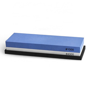 Whetstone Sharpening Stone 1000/4000 Grit - Knife Sharpener Stone - Waterstone Rubber Stone Holder Included