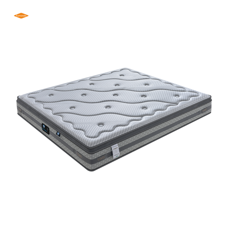 Popular Canada euro Box Full Size Mattress Sleeping Memory Foam Pocket Rolled Up Spring Hybrid Mattress