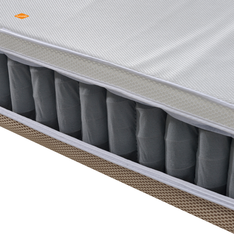 High Quality Cheap Vacuum Compressed 3d Spacer Mesh Fabric Pressure Mattress Independent Spring Bed Mattress With Soft Foam