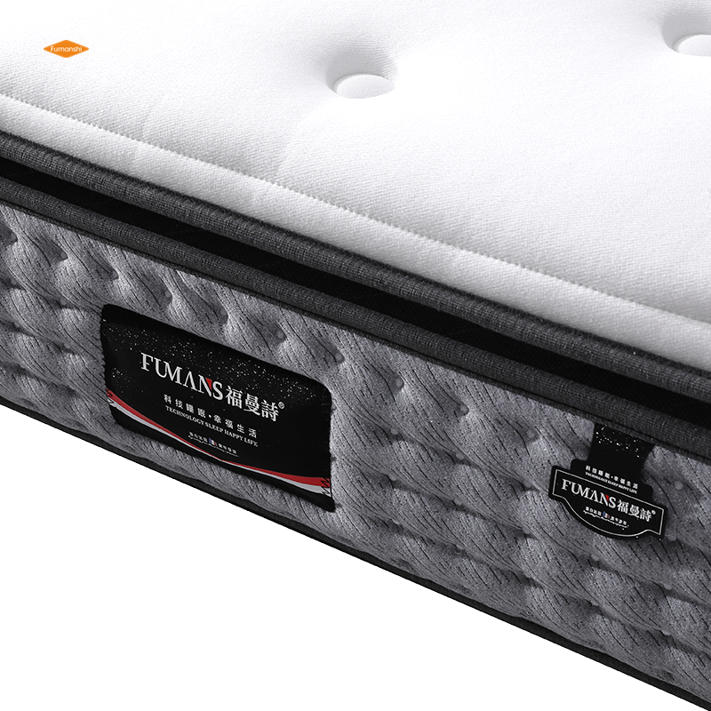 Hypo-allergenic White Top King Size Multifunctional Fabric Bonnell Spring Pillow Top Mattress With High Resilience Foam