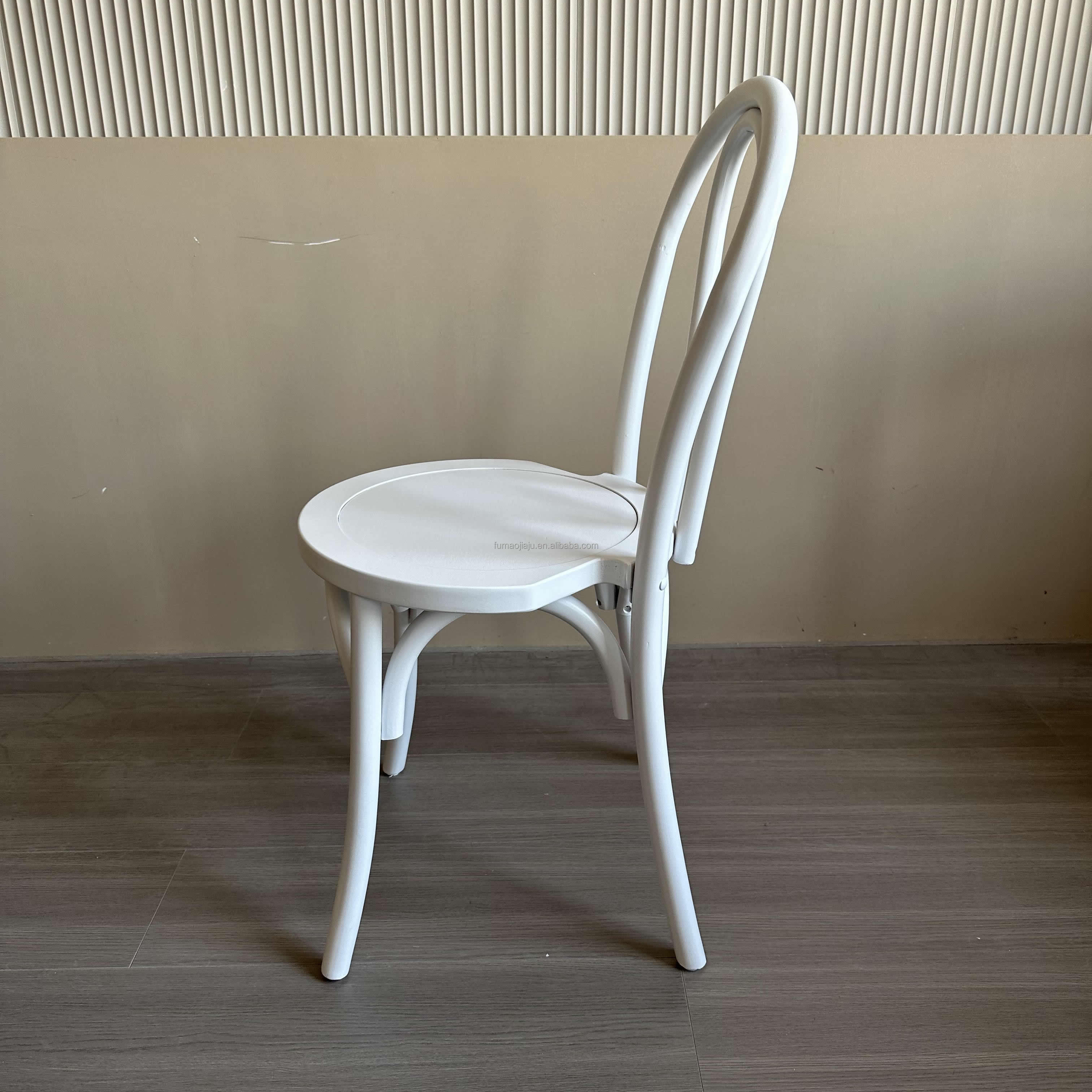 Modern solid wood dining chair white dining chair furniture restaurant bentwood chair