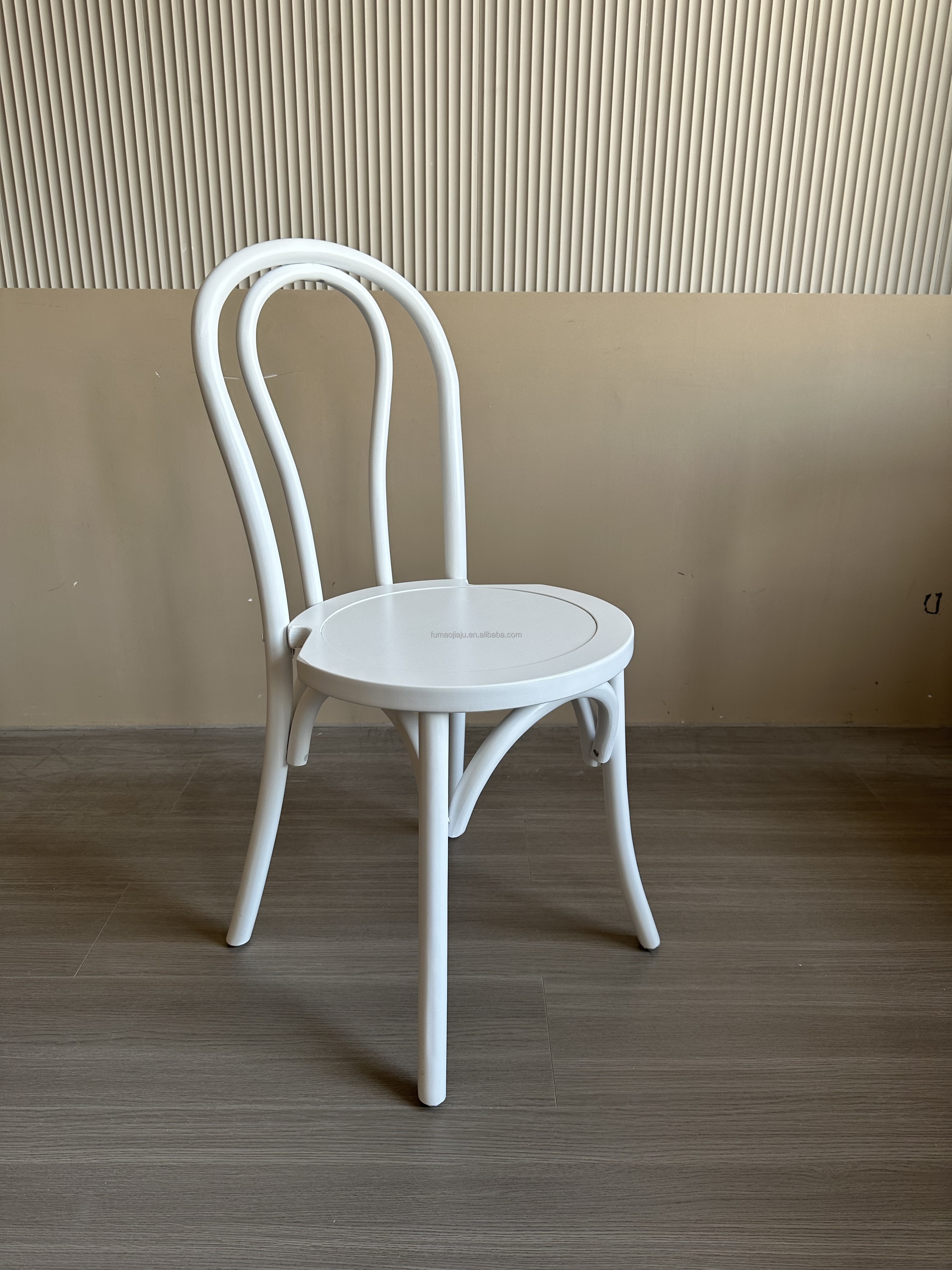 Modern solid wood dining chair white dining chair furniture restaurant bentwood chair