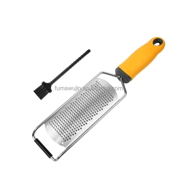 Kitchen 2023 new creative small tools yellow green black handle long handle cheese and vegetable grater